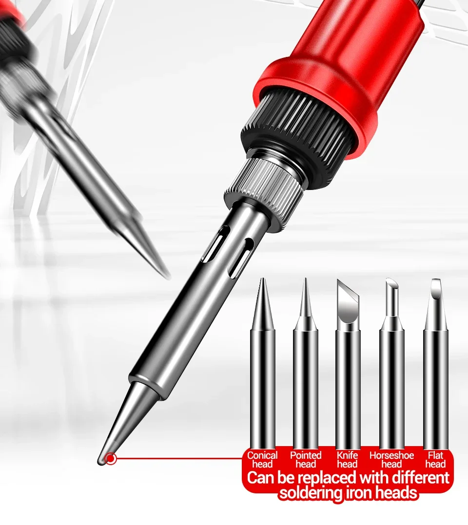 ANENG SL106 Electric Soldering Irons Adjustable Temperature 110V/220V Welding Solder US/EU Plug Professional Repair Welding Tool