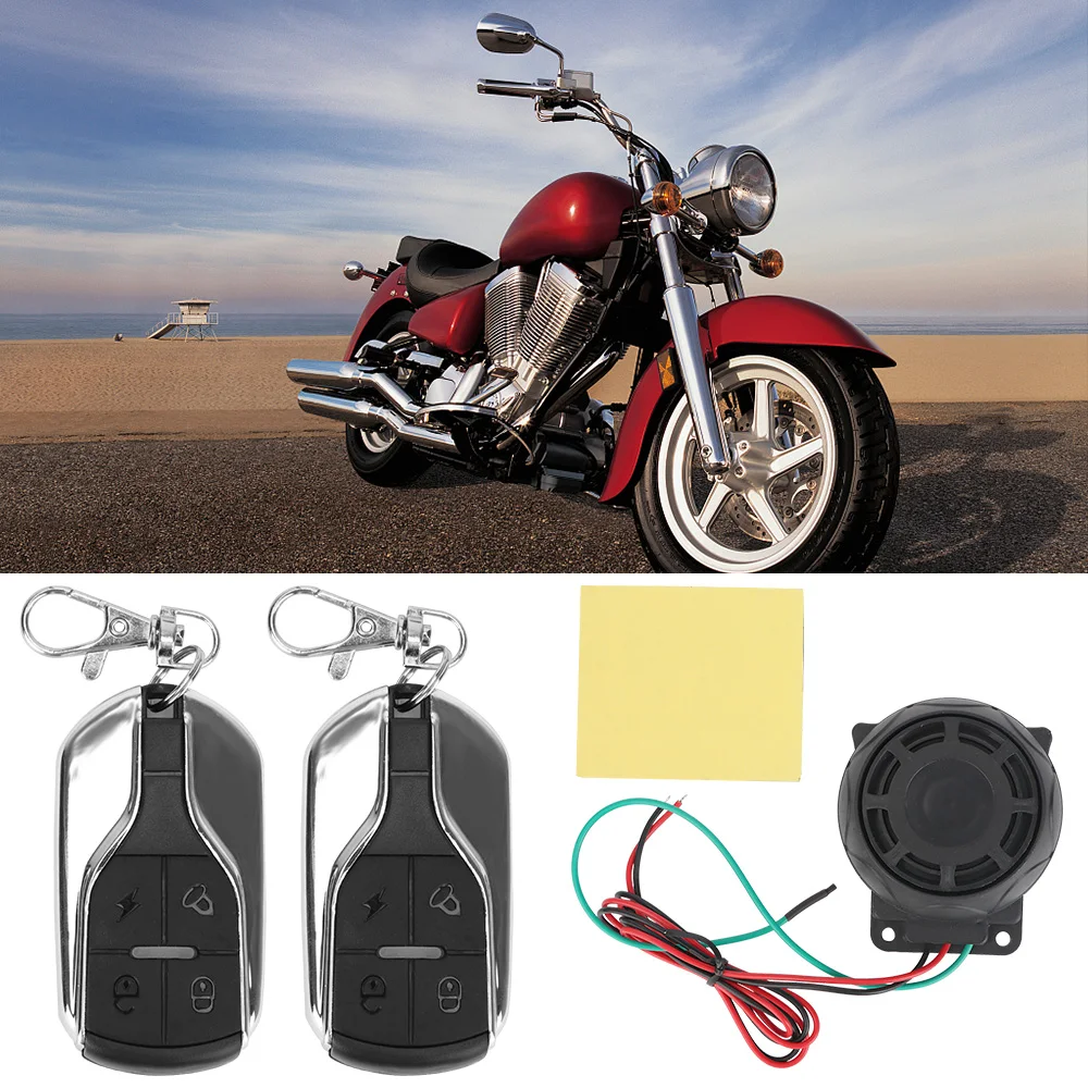Bike Scooter Motor Alarm System Car Styling Motorcycle Alarm Security System 12V Dual Remote Control Motorcycle Theft Protection