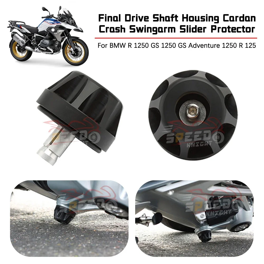 Motorcycle Final Drive Shaft Housing Cardan Crash Swingarm Slider Protector Cover For BMW R 1250 GS 1250 GS Adventure 1250 R 125