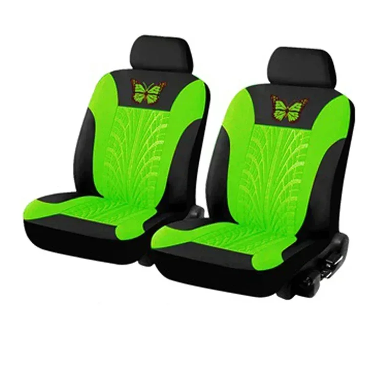 2/4/9-teiliges universelles Autositzbezug-Set – rotes Schmetterlings-Stickdesign – schützt Sitze vor Flecken, verschütteten Flüssigkeiten und Verschleiß – Detail 11
