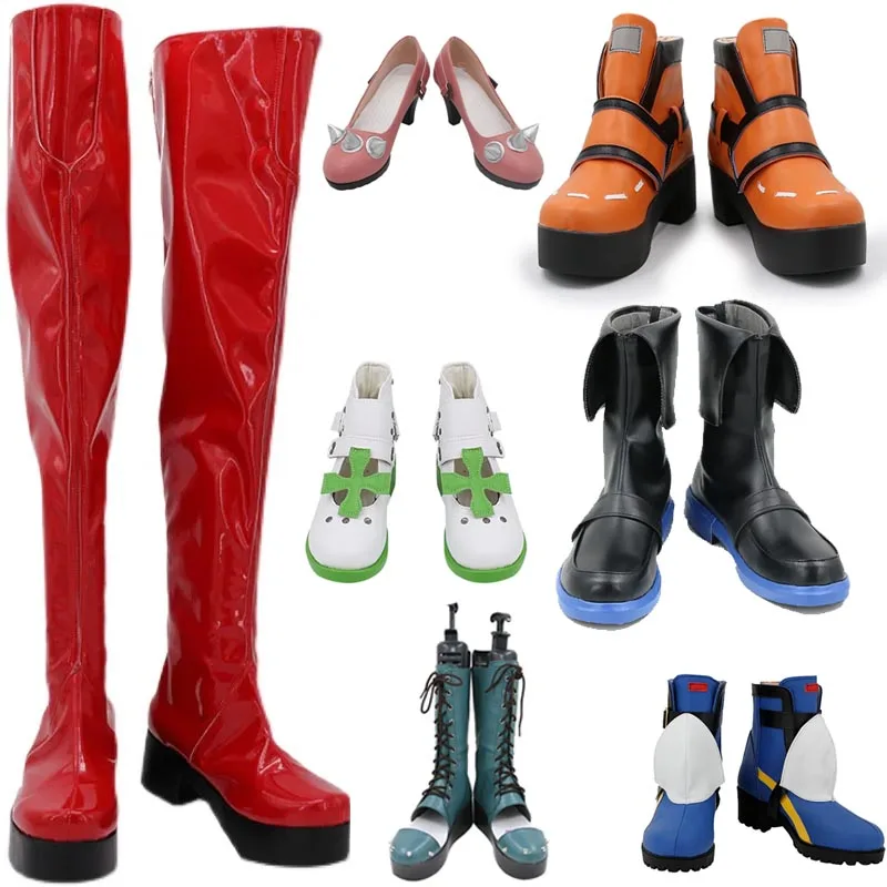 Anime Guilty May Giovanna Kiske shoes Cosplay Slayer Strive Bridget Boots MEN WOMEN CUSTOM AMDE