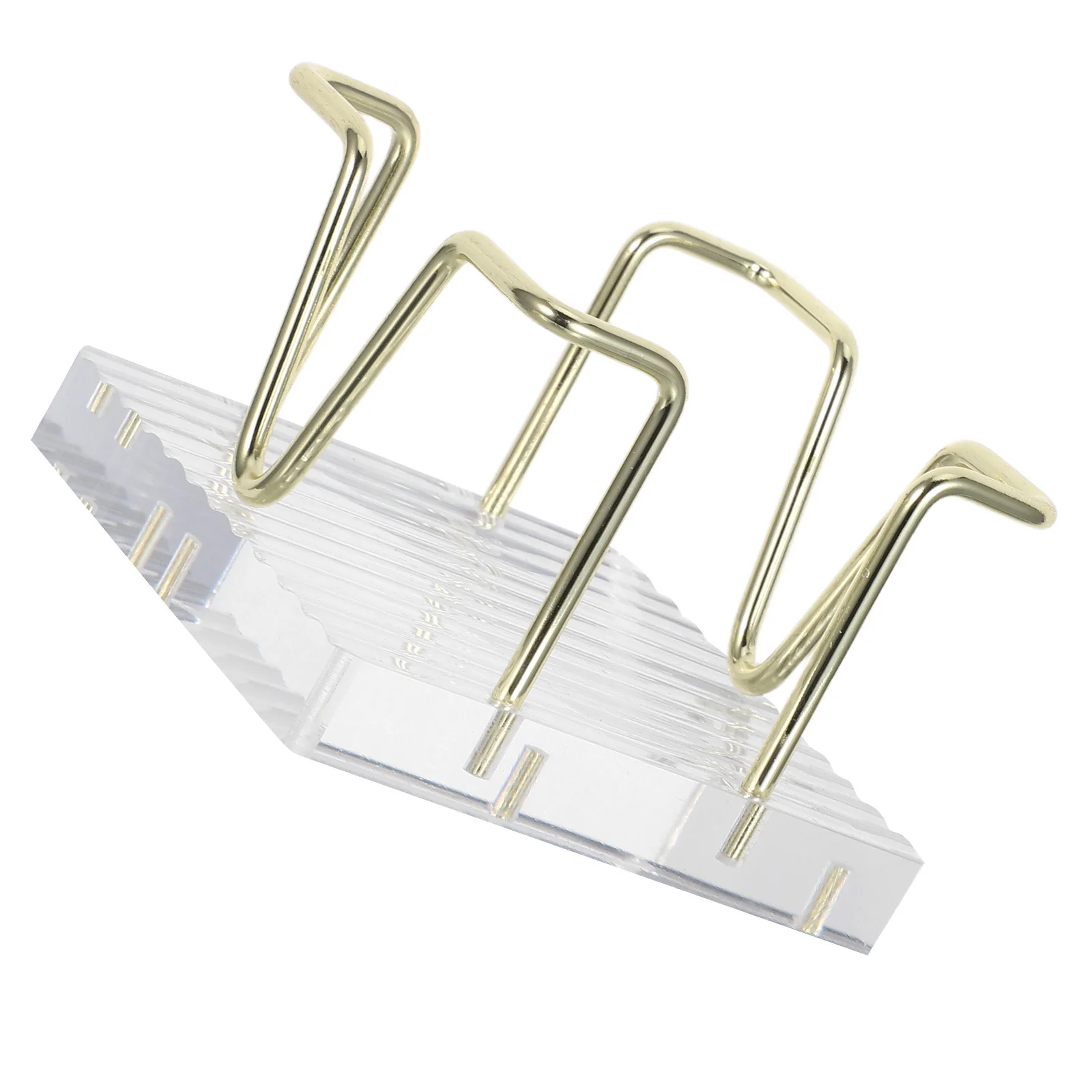 

1pcs Acrylic Notepad Holder With Metal Wire Organizer Desktop Note Pad Dispenser Business Card Stand Office Supplies Storage