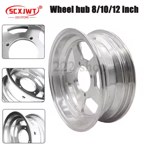 New 12 Inch Alloy Wheel Hub Aluminum for Bike Small Motorcycle 2.75-8 3.00-8 3.50-10 4.00-10 3.00-10 3.50-12 tyre