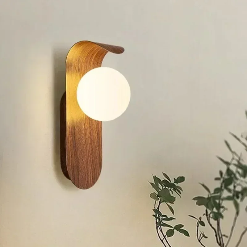 

Modern minimalist wall lamp creative acrylic lampshade living room bedroom retro room decoration corridor hall LED wall lamp