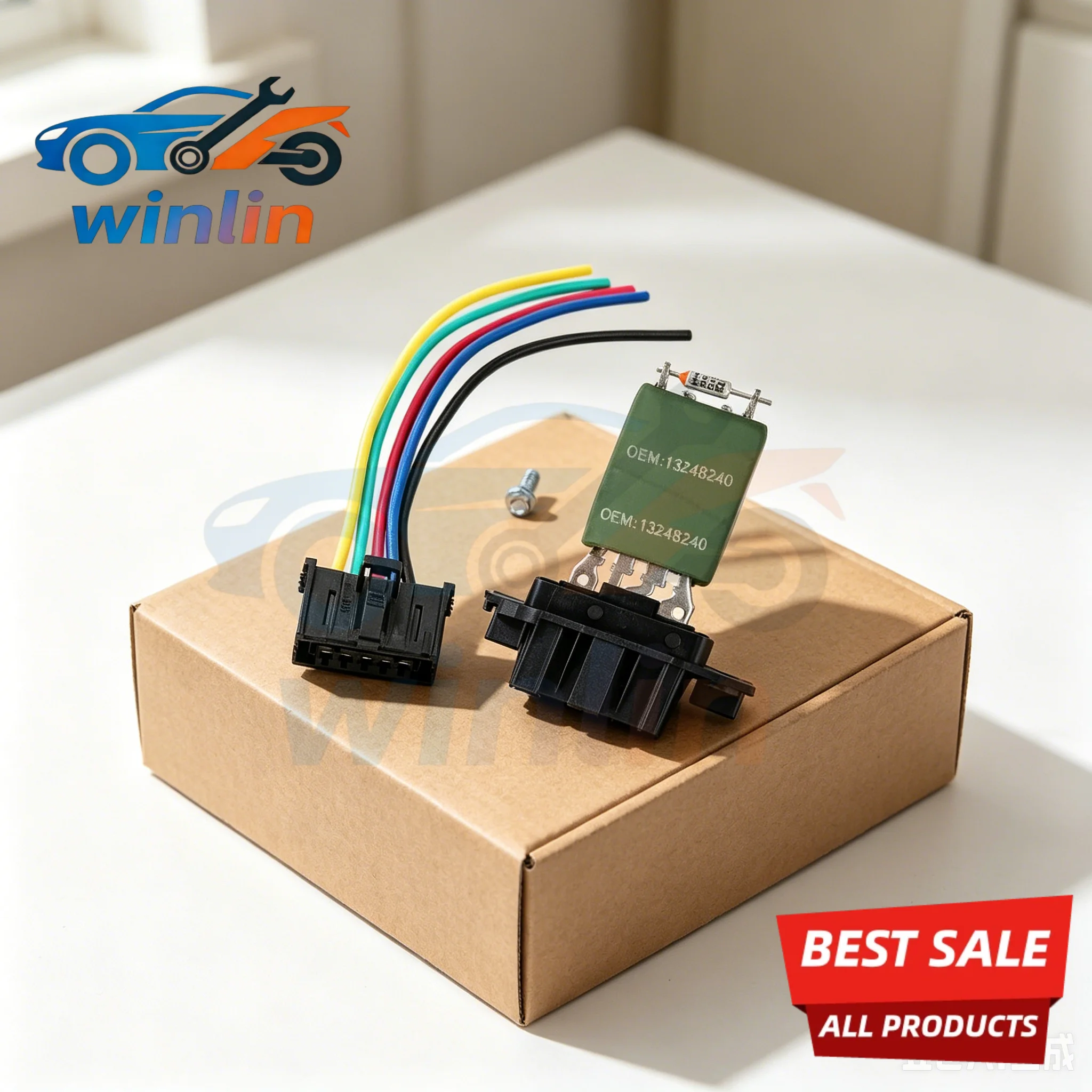 55702407 13248240 77364091 6441CF Heater Blower Motor Fan Resistor for Citroen Peugeot Alfa Romeo Fiat Ducato