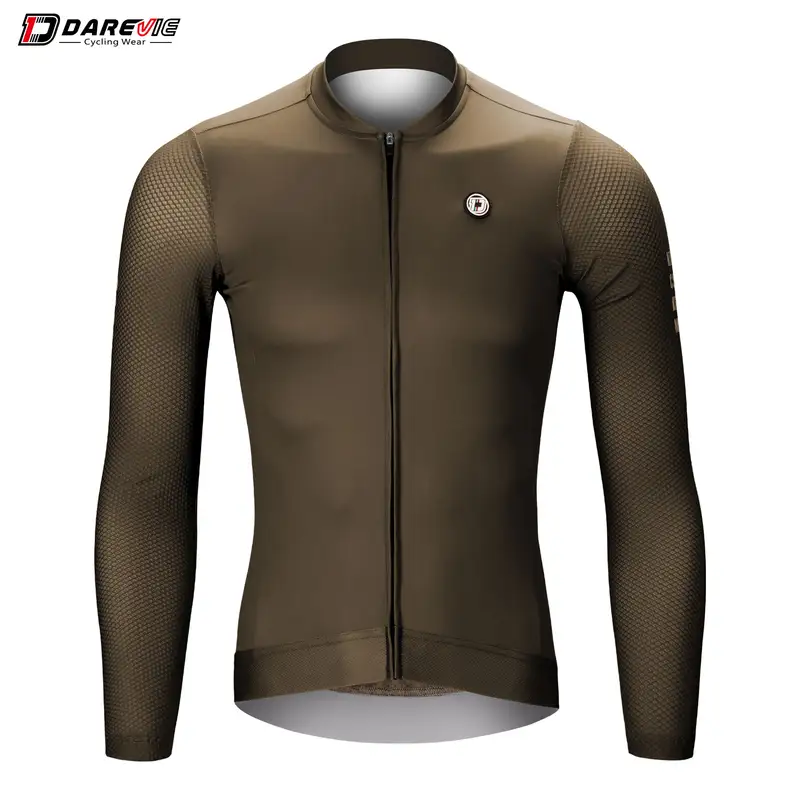 DAREVIE Cycling Jersey Long Sleeve Pro Aero Small Size 3D Bubble Mesh Cycling Jersey Men Women Breathable Man Cycling Maillot - Image 9
