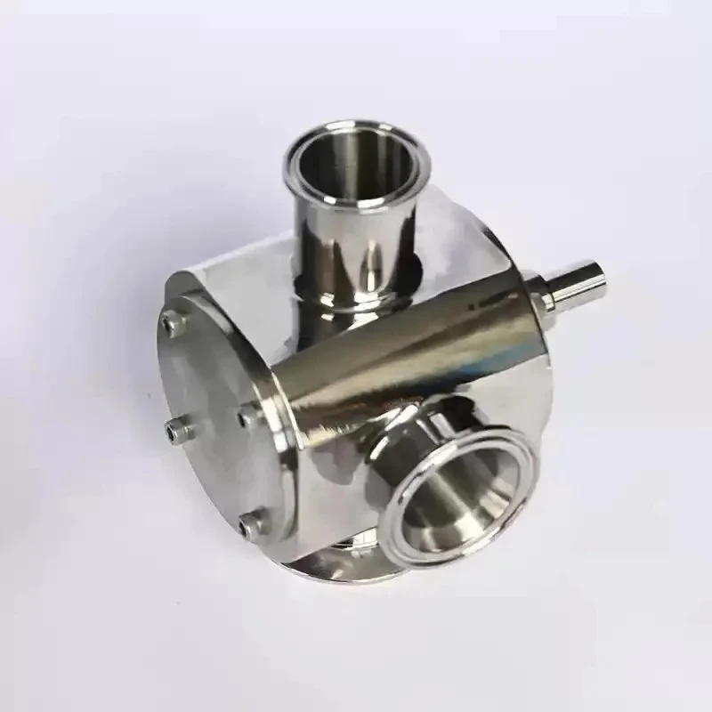 Pneumatic Three-Way Rotary Valve Filling Machine - High Cleanliness Quick Paste Filling Equipment