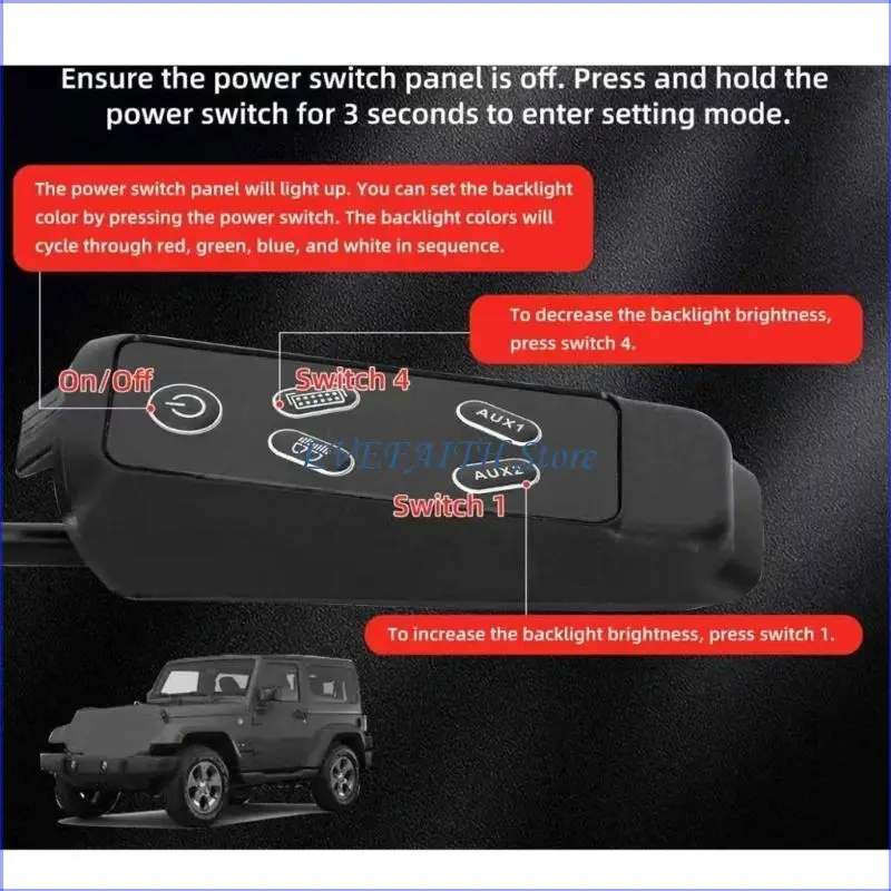 124B JL400 Grab Handle Switches Panel Replacement Parts For Multiple Model Vehicle
