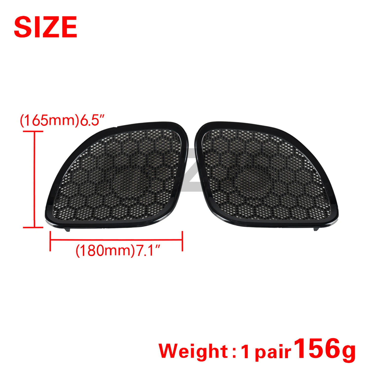 

For Harley Touring Road Glide Limited FLTRK Special FLTRXS 2015-Up Motorcycle Front Fairing Speaker Mesh Grill Cover Trim Black