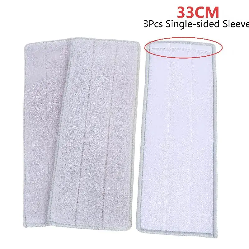 3Pcs Flat Mop Replacement Pads Reusable Thickened Microfiber Absorbent Mop Refill Pads For Spray Mop Dust Mop Cleaning Supplies