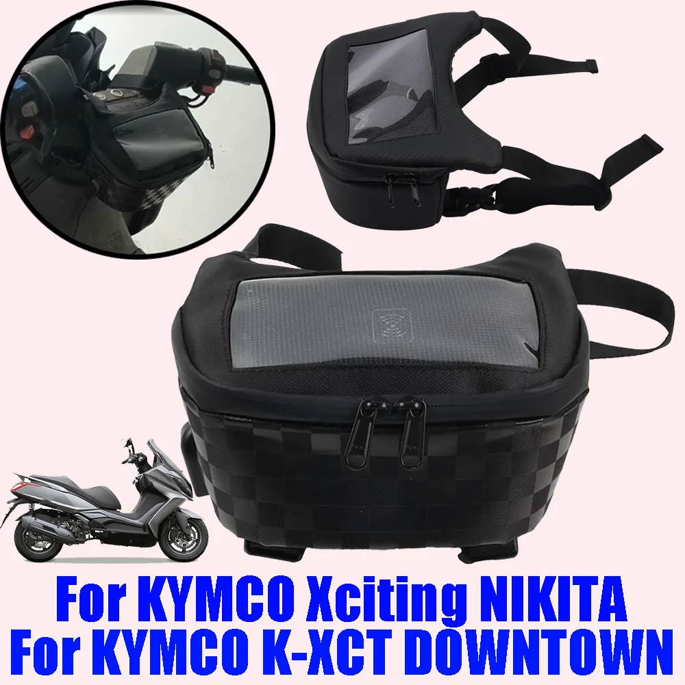 

For KYMCO Xciting K-XCT DOWNTOWN NIKITA Accessories Phone Charged Wirelessly GPS Navigation Bag Tool Bags Luggage Storage Bag
