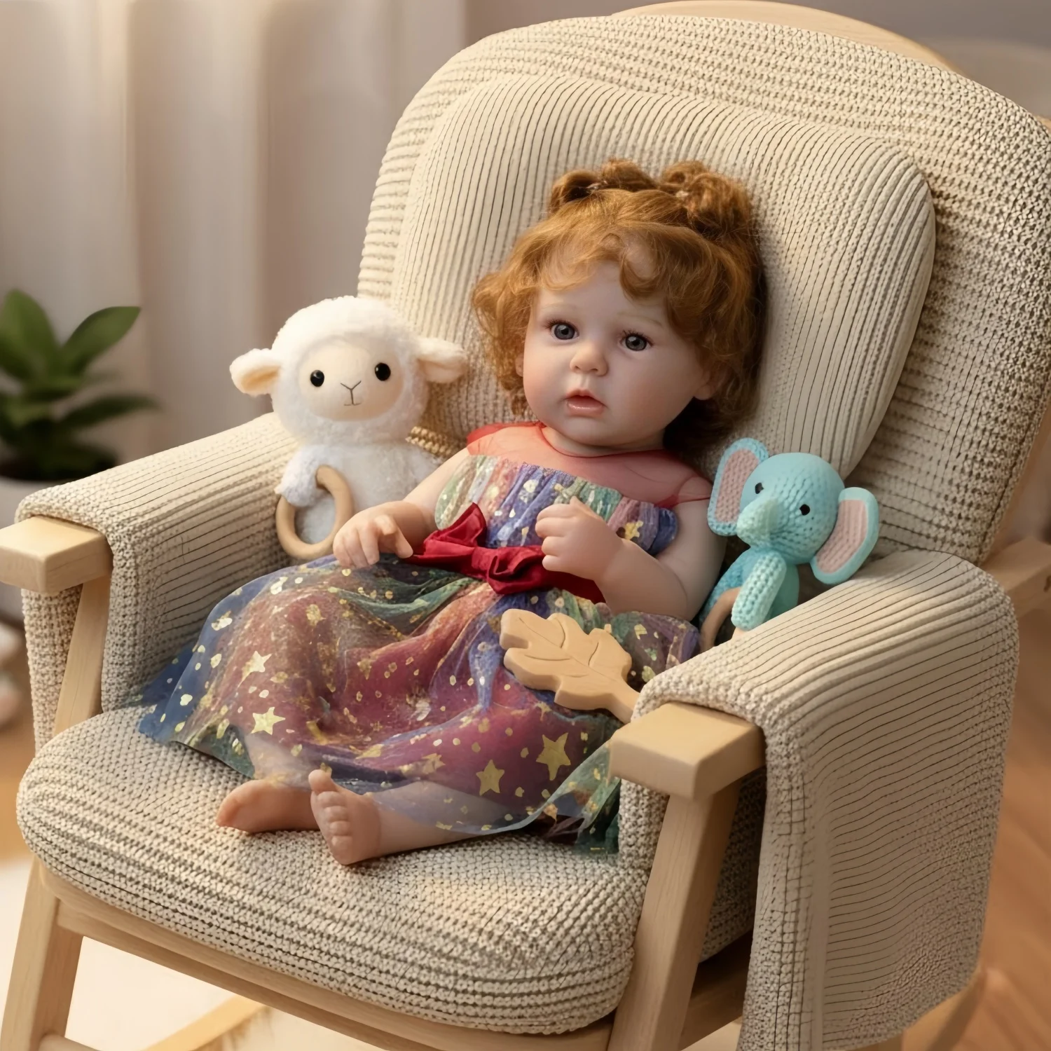 19 بوصة نابض بالحياة طفلة تولد من جديد دمية كامل الجسم الفينيل واقعية رسمت الشعر التعبيرية عيون الأوردة قابل للغسل تحصيل لعبة #5