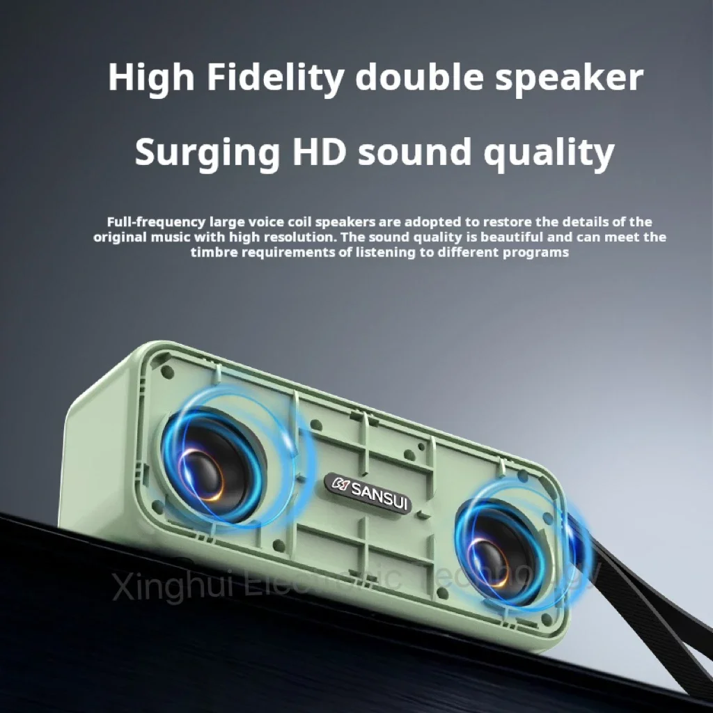 New Bluetooth Speaker, Outdoor Portable Radio, USB Flash Drive, Plug-in Speaker, Subwoofer, Music Player, Square Dance Speaker view 4