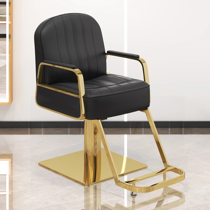 

Beauty Rotating Barber Chairs Luxury Shampoo Swivel Cosmetic Barber Chairs Hairdresser Modern Silla Barberia Furniture SR50BC