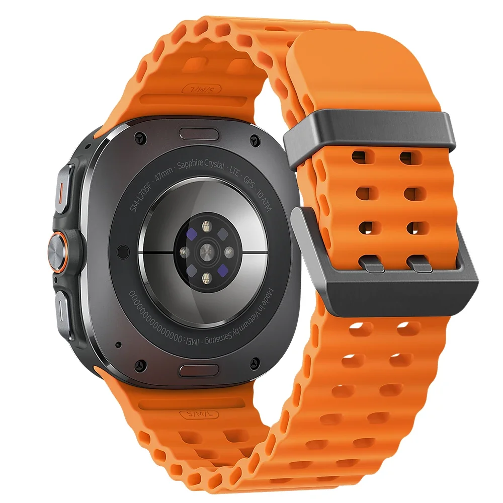 Oficjalny pasek Website do zegarka Samsung Galaxy Ultra zamienna gumowa opaska na nadgarstek bransoletka samsung galaxy watch 7 Ultra 47mm