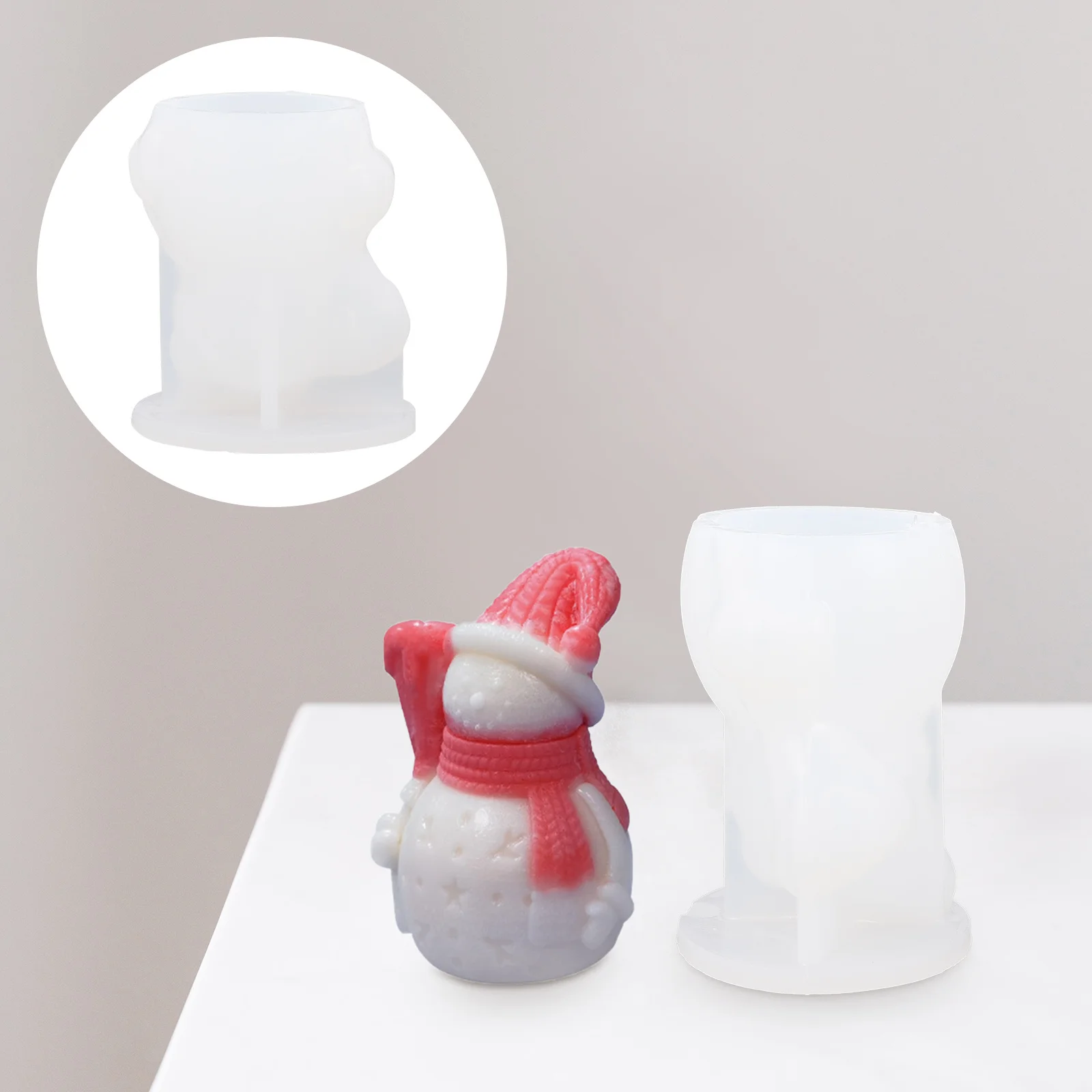 

Christmas Snowman Mold DIY Tool Exquisite Handicrafts Increase Festive Atmosphere Lightweight Portable Storage