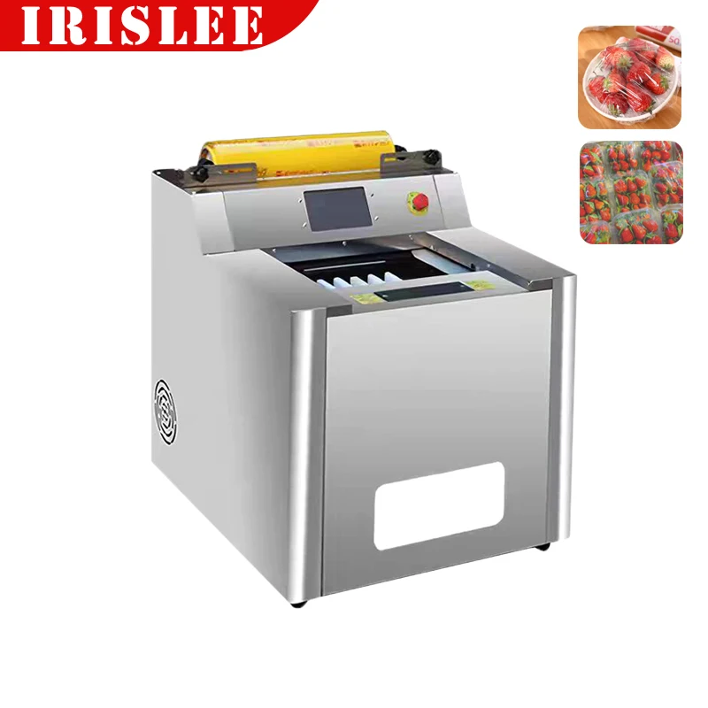 High Efficiency Semi Automatic Stretch Film Wrapping Machine Food Freshness Commercial Industrial Sealing Packing Machine