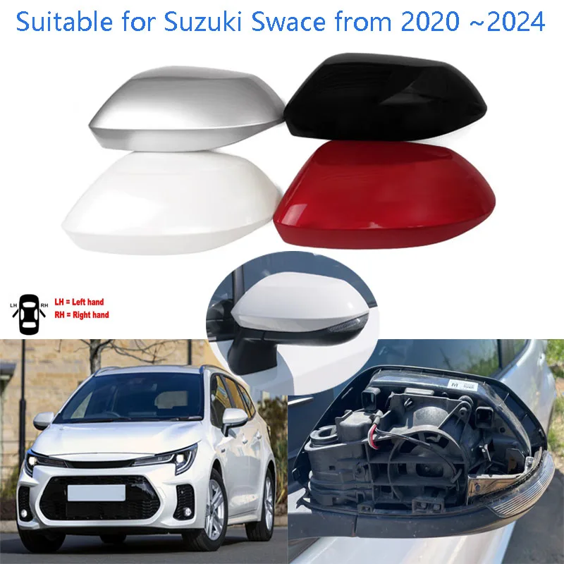 Akcesoria samochodowe do Suzuki Swace 2020 ~ 2024 obudowa lusterka bocznego obudowa obudowa lustrzana lusterka wstecznego