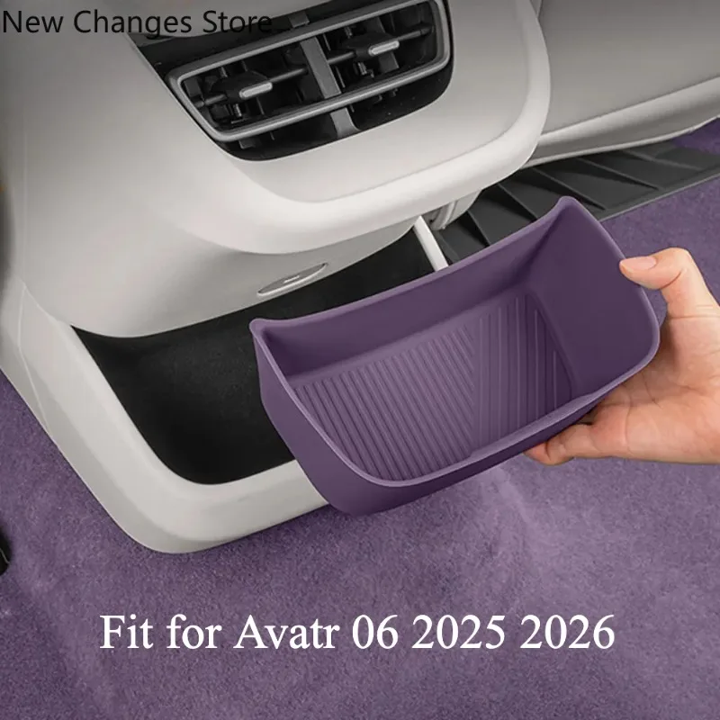 

For Avatr 06 2025 2026 Car Rear Air Vent Storage Box Silicone Pad In-Car Organizer Upgrade Parts