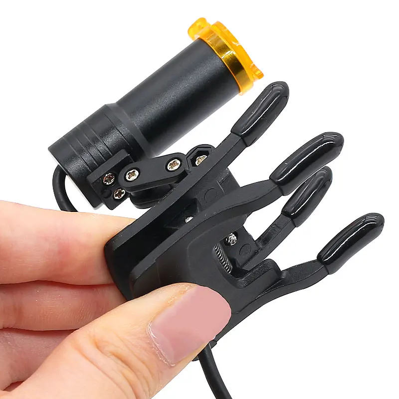 5W LED Surgery Headlight LED Medical Spotlight with Yellow Filter Universal Eyeglass Clip for ENT Examination Lamp