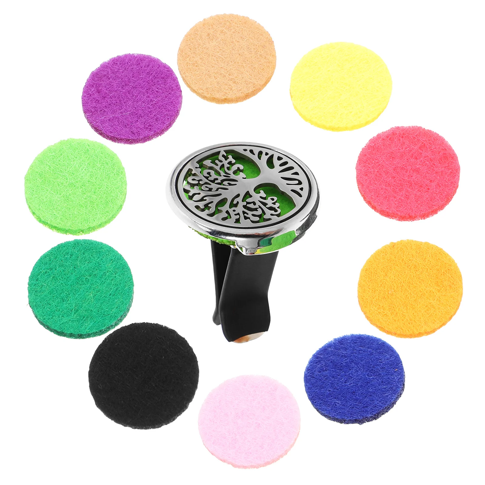 

1Pcs Car Perfume Clip Stainless Steel Hollow Shell Design Aromatherapy Cotton Slices Air Freshener Vent Diffuser Refresh Home