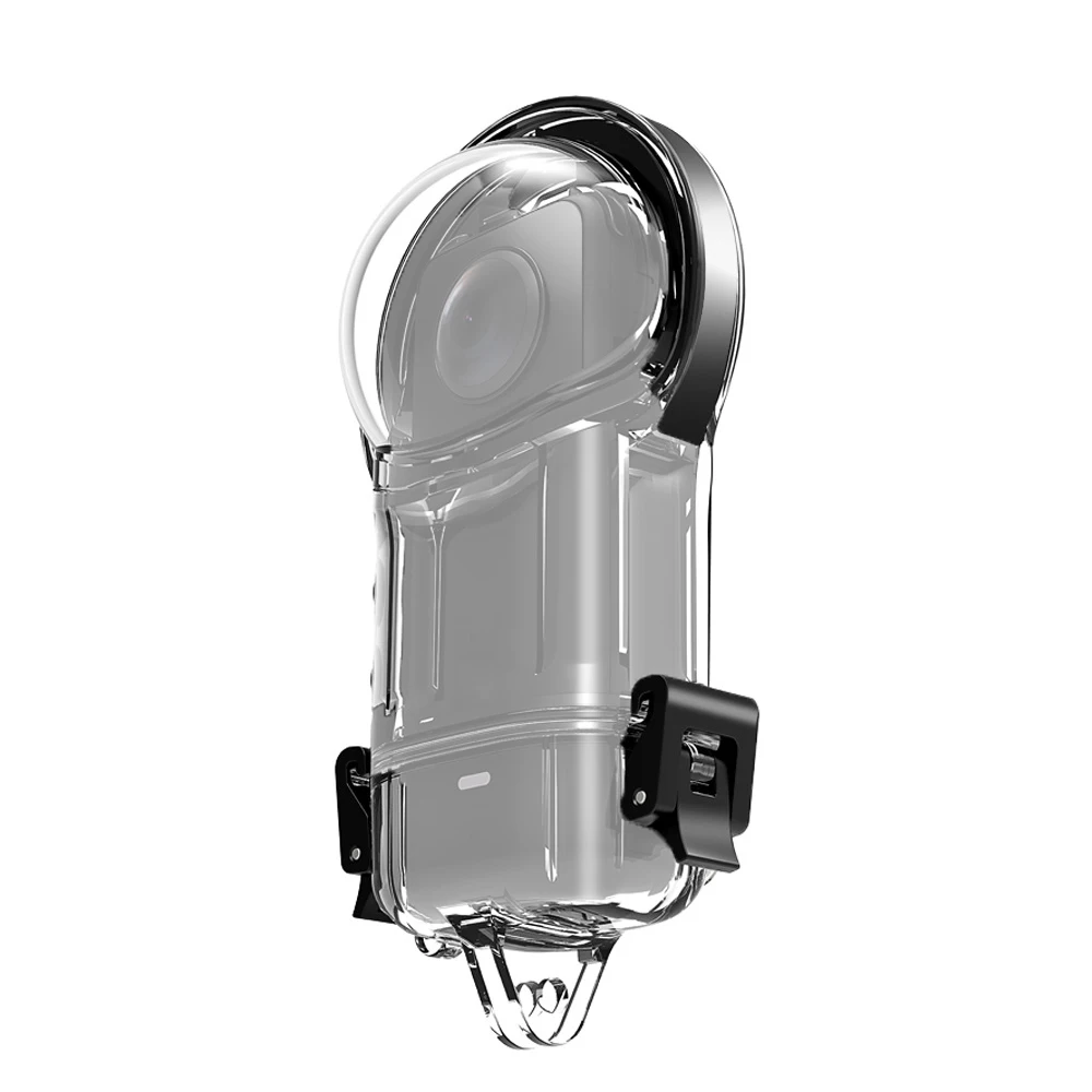 الغوص الحال بالنسبة Insta360 X5 غطاء مقاوم للماء تحت الماء حامي الإطار صندوق الغوص شل ل Insta 360X5 ملحقات الكاميرا