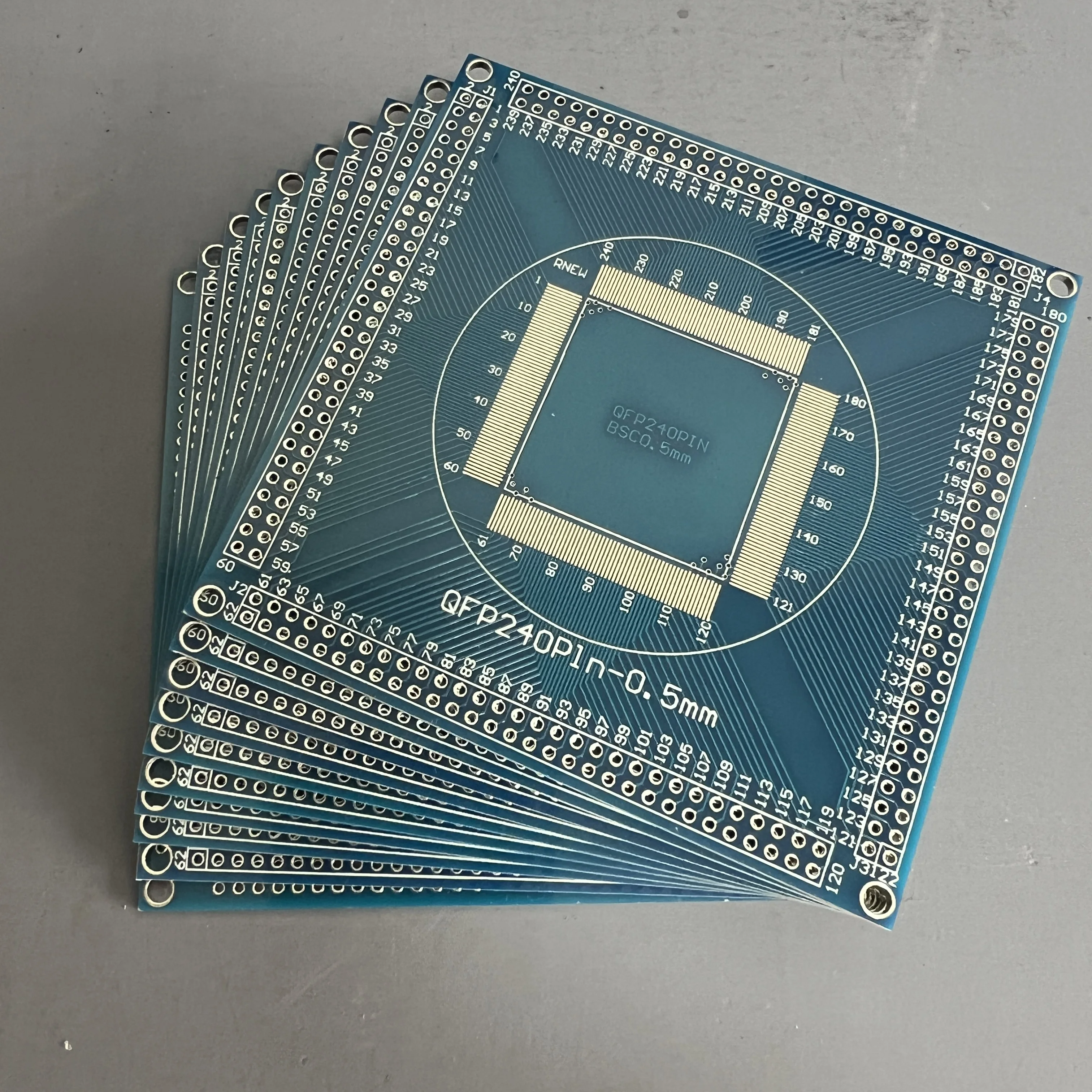 QFP240 Converter to DIP  Adapter PCB 10pcs/lot