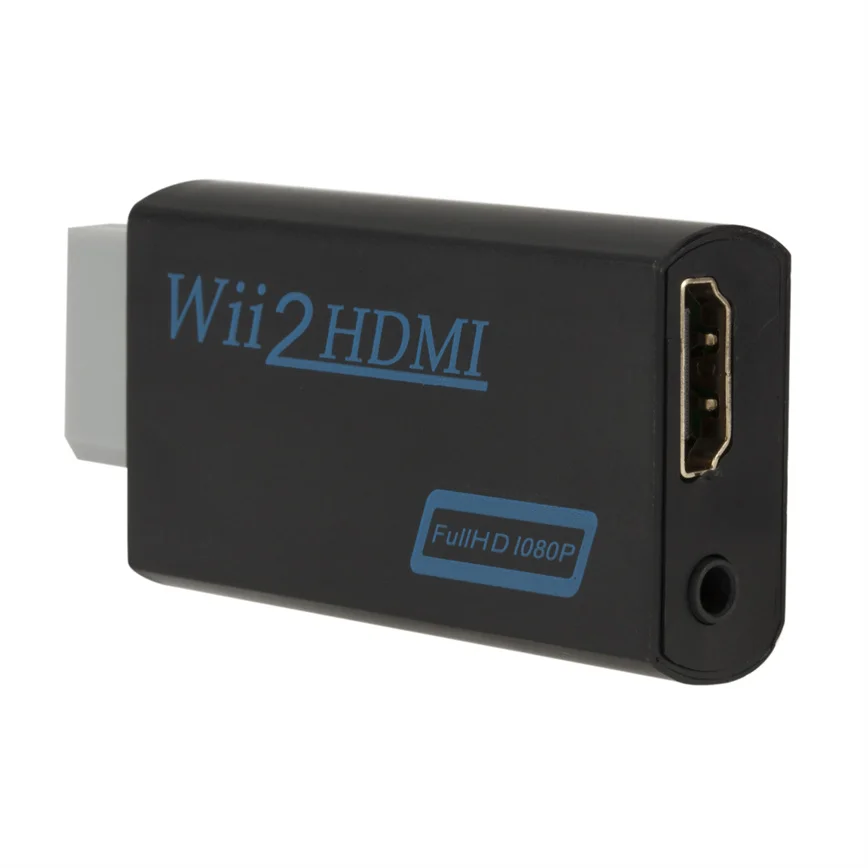 Konwerter z WII na HDMI kompatybilny konwerter Full HD 1080P WII na HDMI przełącznik wyjściowy Adapter zgodny z WII na HDMI