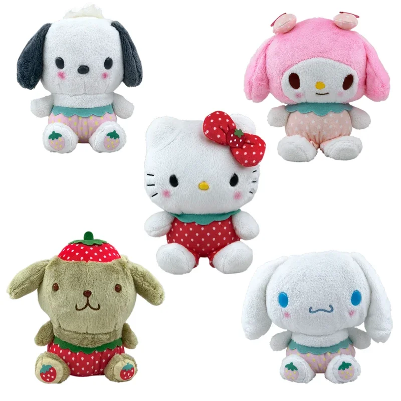 

Sanrio Hello Kitty My Melody Pachacco Cinnamoroll PomPom Purin Plush Toy Soft Stuffed Doll Brithday Xmas Gifts for Children