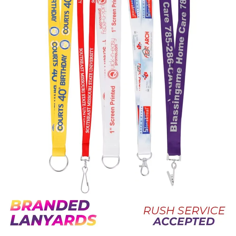 Wholesale of Custom logo lanyard 1.5cm/2.0cm/2.5cm Neck Rope Keychain Personal Logo Print Logo With My Logo Company Name