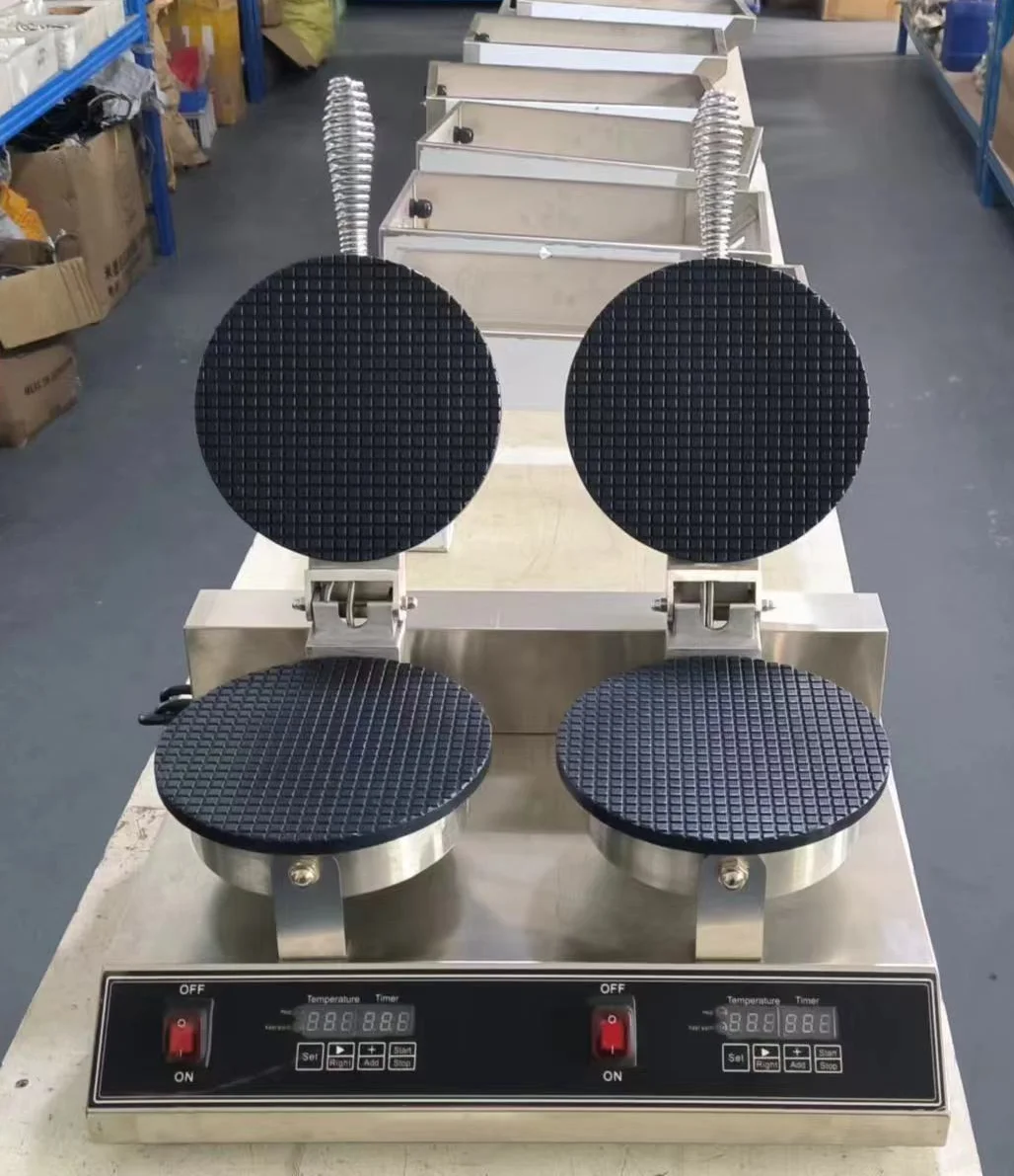 Máquina crujiente de helado para el hogar comercial, máquina de cono multifunción para helado de corteza crujiente