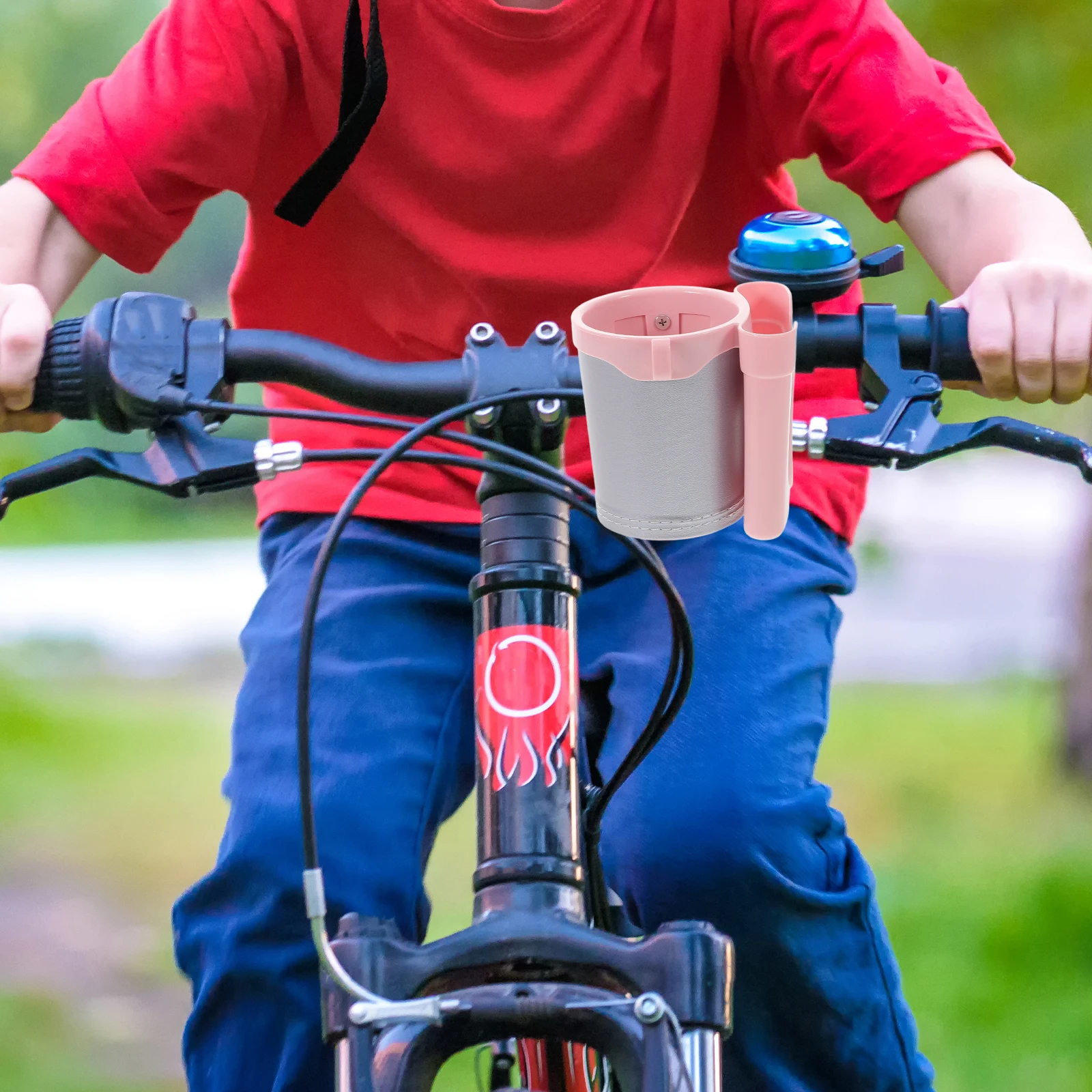 

Multifunctional Bike Cup Holder Cell Phone Bottle Holder For Bicycle Handlebar Durable Lightweight Nonslip Easy