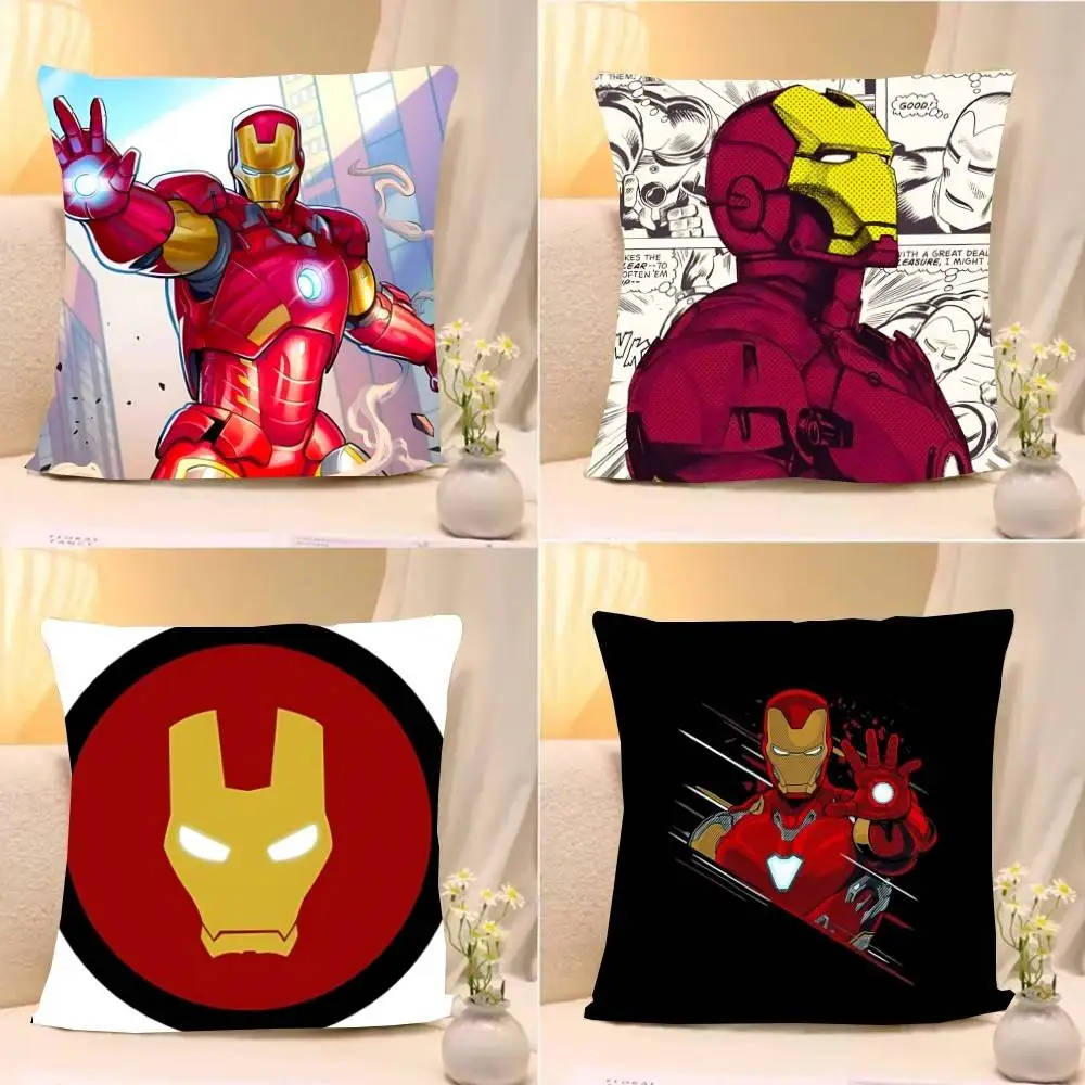 Classic-I-iron Man-S Throw Pillow Covers Pattern Cushion Cover Suitable For Sofa Bedroom Car Pillow Cover
