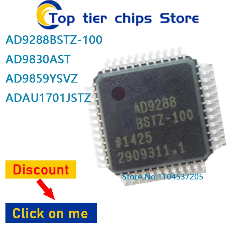 1PCS~5PCS/LOT  AD9288BSTZ-100 AD9830AST AD9859YSVZ ADAU1701JSTZ QFP 100% NEW