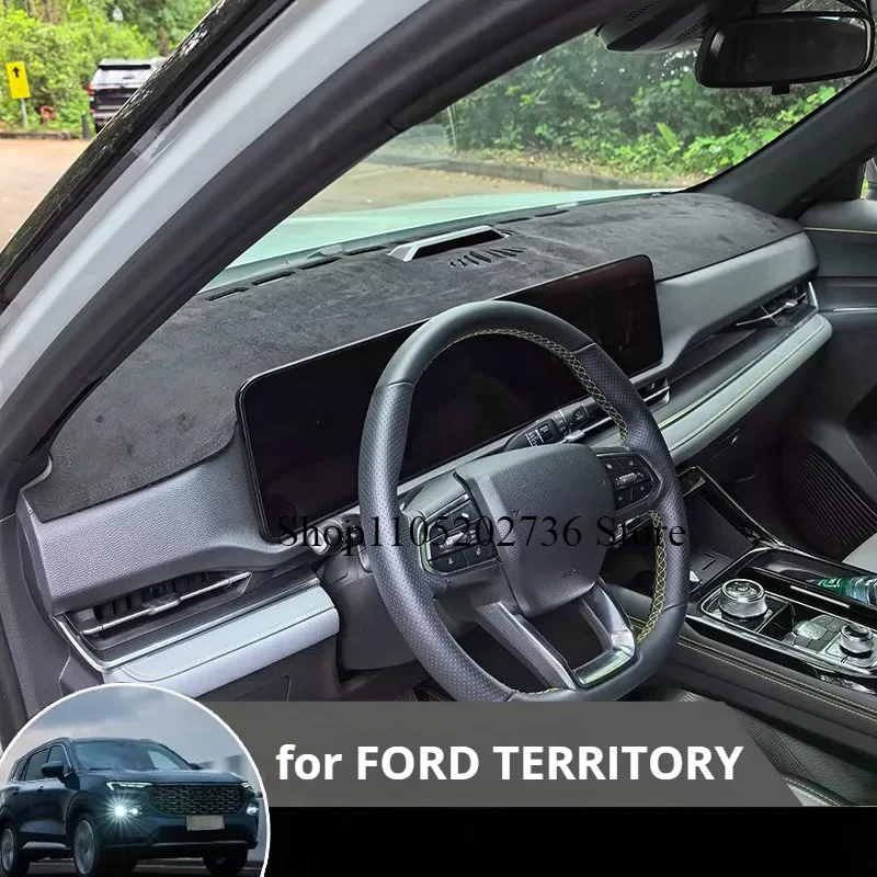 Car Dashboard Mat Sun Shade Instrument Desk Cover Accessories Fit for FORD TERRITORY 2022 2023 2024 2025 2026
