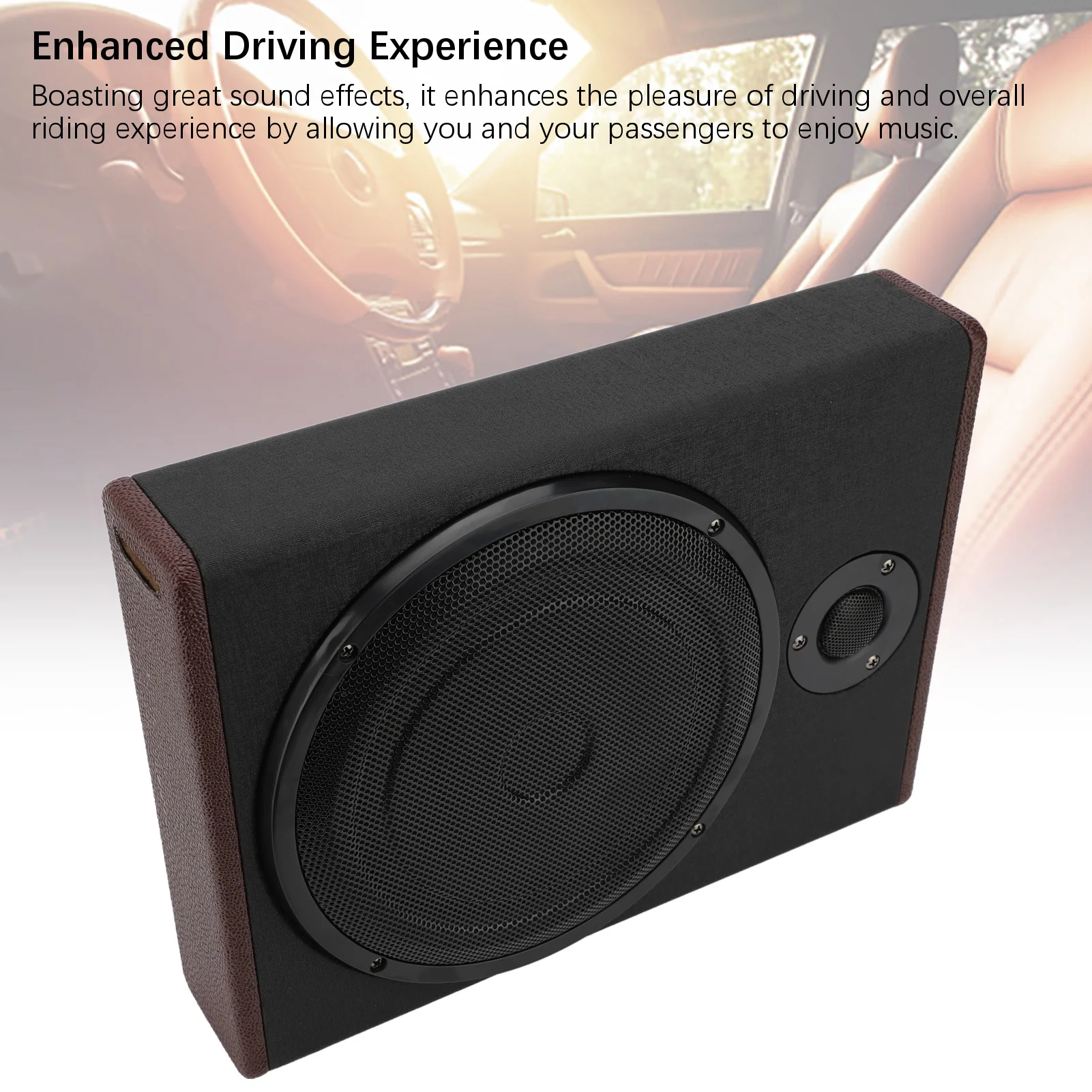 10 في مقعد السيارة الجديد المتكلم تيار مستمر 12 فولت تحت المقعد بالطاقة مضخم صوت السيارة بلوتوث غني الفرعية باس المتكلم عدة للمركبة #2
