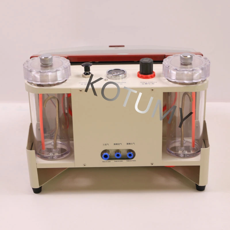 Dental Sandblaster Twin Double Pen Sandblasting Machine 15W LED 220V/110V Zirconia Porcelain Teeth Air Prophy Air Polisher