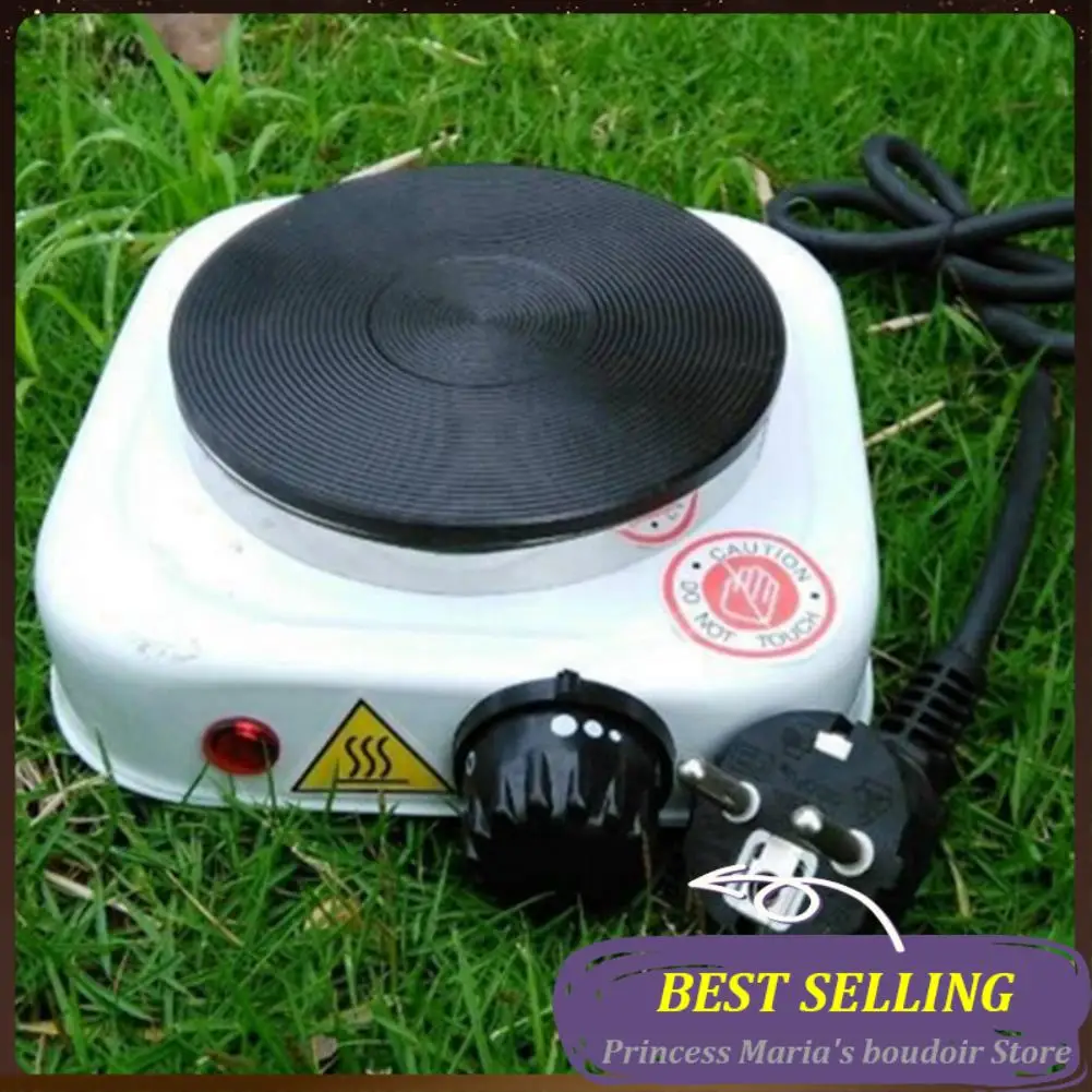 AB30-500W Electric Stove Hot Plate Iron Burner Household Cooking Appliances EU Plug White