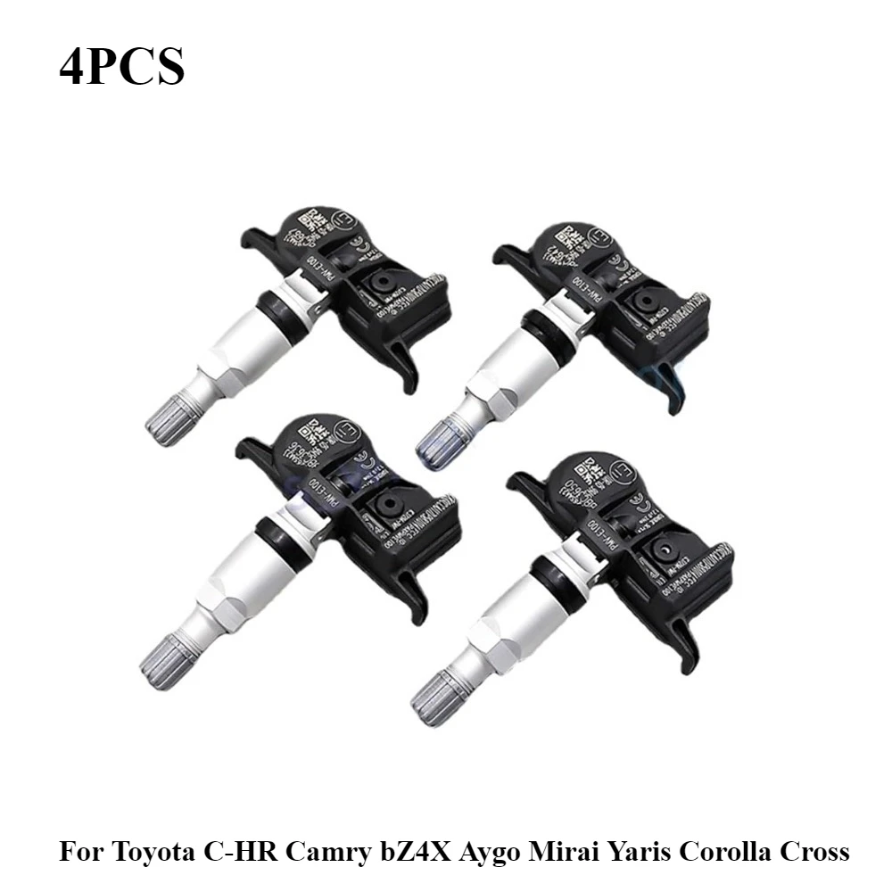 4 قطعة PMV-E100 جديد 433 ميجا هرتز TPMS سيارة استشعار ضغط الإطارات لتويوتا C-HR كامري bZ4X Aygo ميراي يارس كورولا كروس 42607-02090