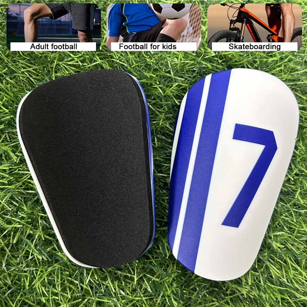 1 Paar NO.7 Professionele Voetbal Scheenbeschermer PU Dikke Anti-Collision En Schokabsorberende Insert Board Sport Beschermende benodigdheden