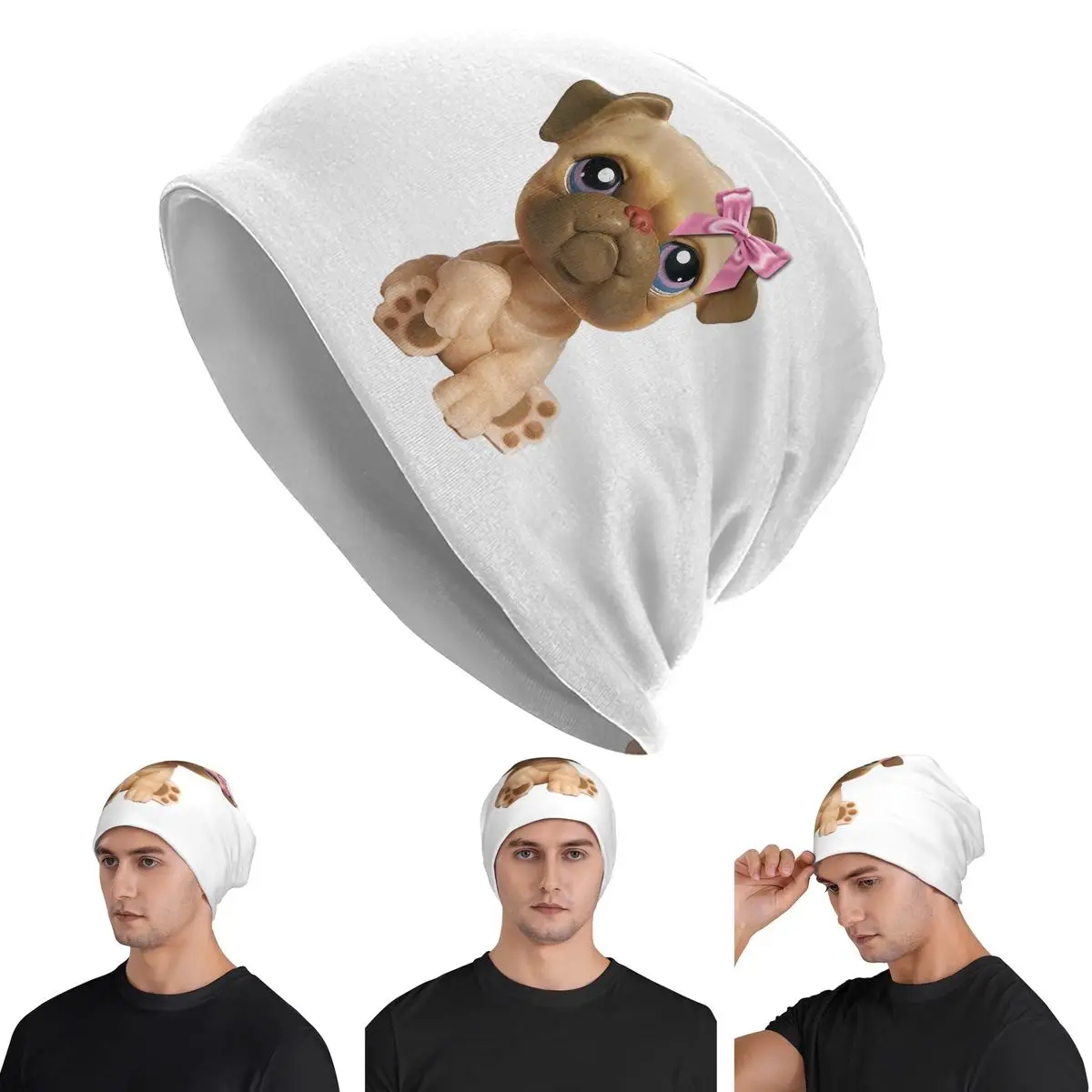 

Coquette Littlest Pet Shop LPS Bulldog 451 Skullies Beanies Hats Warm Autumn Cap Knitted Bonnet Caps for Men Women Adult