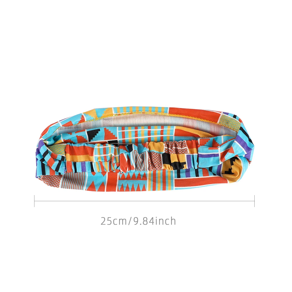 Men\'s Ultra Wide Printed High Elastic Headband For Sports