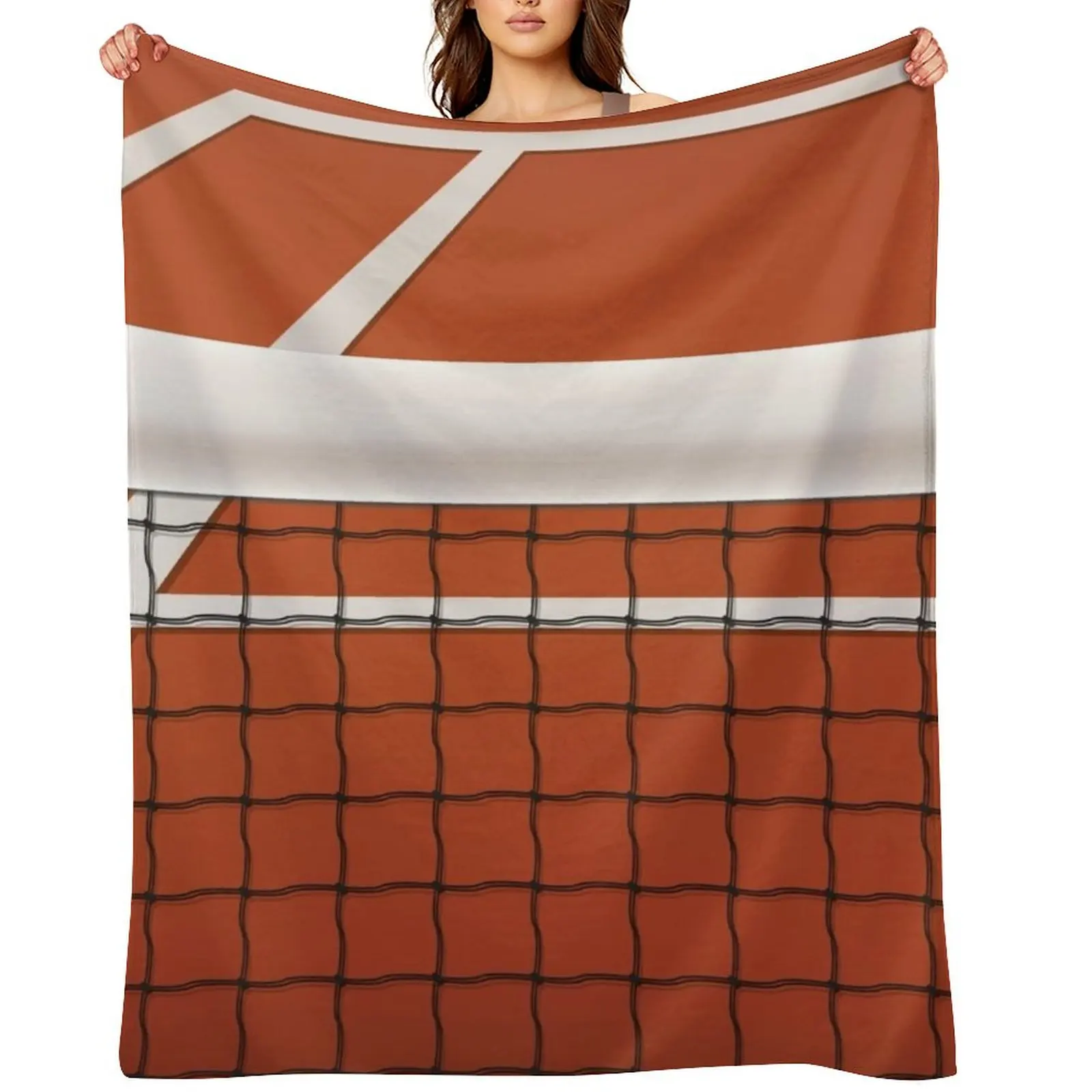 

Tennis Clay Court Game Set Match Player Family Tennis Throw Blanket Thermal Decorative Beds For Baby Bed Blankets