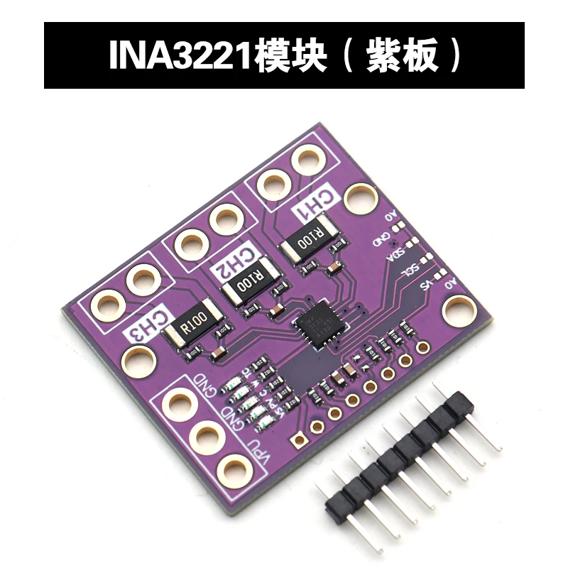 10 buah/MCU-3221 INA3221 tiga sisi rendah/sisi tinggi Output I2C arus/daya Monitor