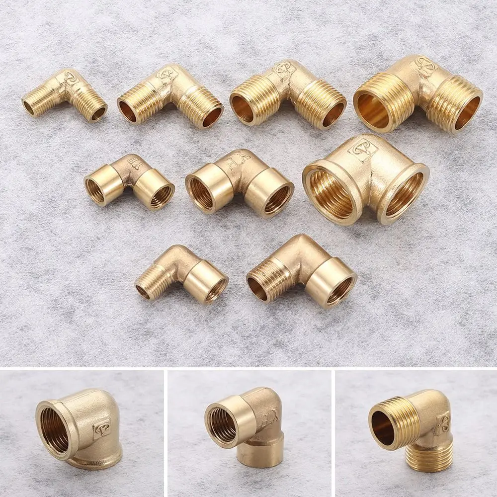 

90 Degree Elbow Brass Hose Barb Female X Male Thread OD 6-10mm Coupler Connector Adapter 1/8" 1/4" 3/8" 1/2" Pipe Joint Fitting