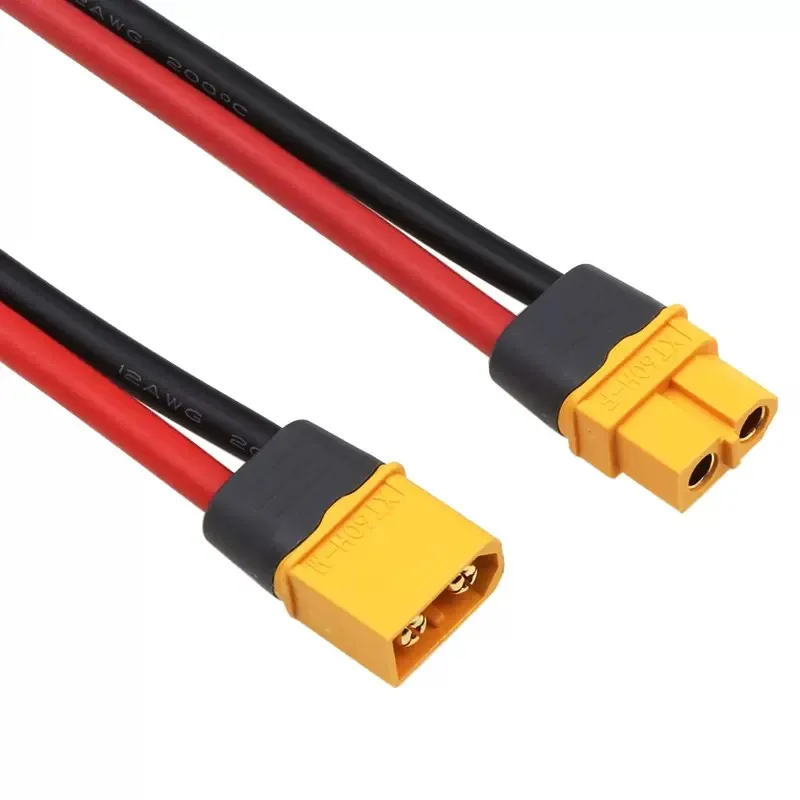 Amass-XT60H Conector macho e fêmea, Fio De Silício Para Bateria RC Lipo, Zangão FPV, 12 AWG, 14 AWG, 16 AWG, 1 Pc, 5 Pcs