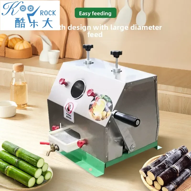 

Коммерческая электрическая соковыжималка для сахарного тростника - ручной пресс из нержавеющей стали для имбиря и сока, портативное оборудование для уличной торговли