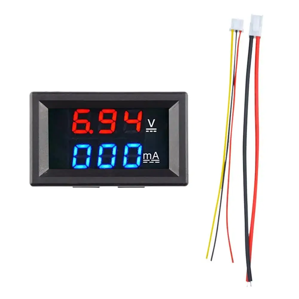LED Digital Voltmeter DC 4-100V Rundanzeige für PKW LKW Batterie Test