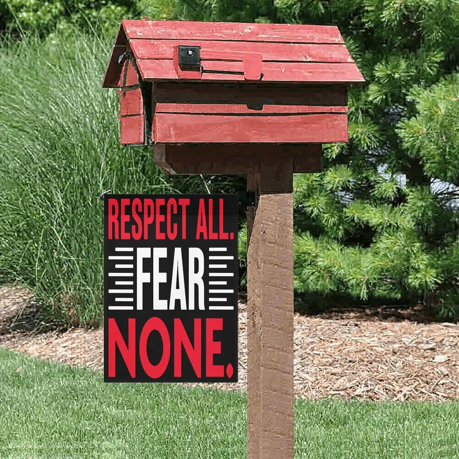 Christian Bible Verse Famous Scripture Religious Quote Yard Flags 12x18 Inch Garden Flag Double Sided Banner Tapestry for Ou HHZ