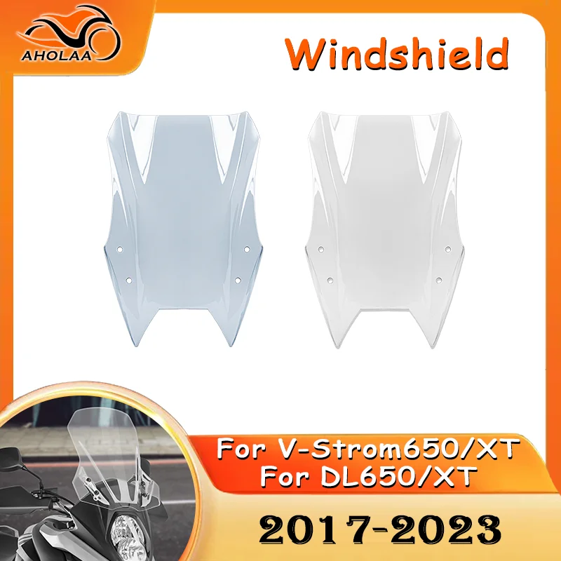 

Motorcycle Front Screen Wind Shield Accessories For Suzuki V-Strom 650 XT 2017-2023 DL650XT DL650 DL 650 Windshield Windscreen